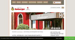 Desktop Screenshot of hotel-amberger.de