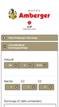 Mobile Screenshot of hotel-amberger.de