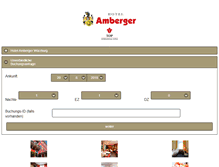 Tablet Screenshot of hotel-amberger.de